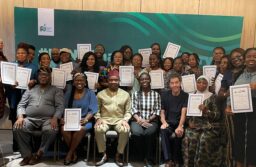 Participants of the #NLNGChangeYourStory Workshop – Gender Active with Andy Odeh (3rd from Left), NLNG’s GM, External Relations and Sustainable Development (centre) and facilitators from The Journalism Clinic at the close of the NLNG-sponsored workshop in Lagos…recently.